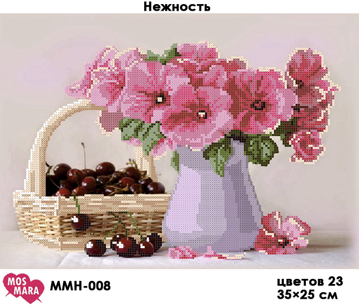 Схема для вышивки бисером MosMara Нежность ММН-008 (attach1 26196)